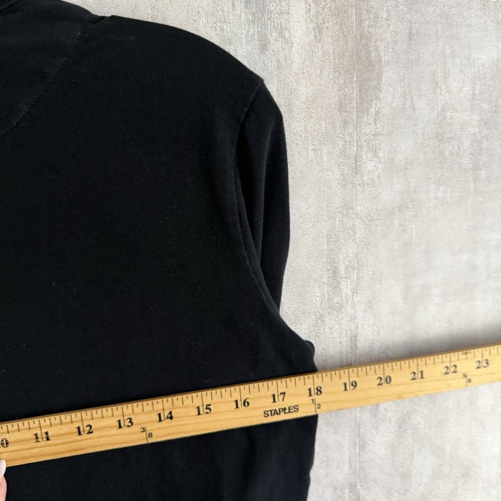 Burberry London Shirt Womens Large Long Sleeve Black Nova Check Elbow Patch READ - Picture 12 of 13